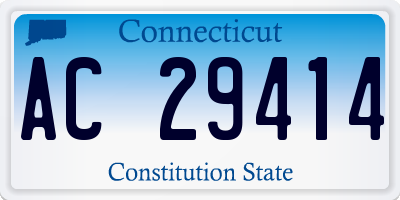 CT license plate AC29414