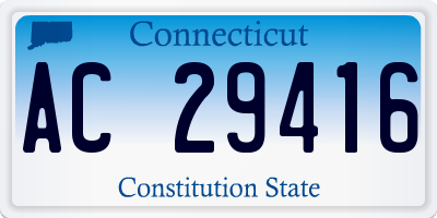CT license plate AC29416