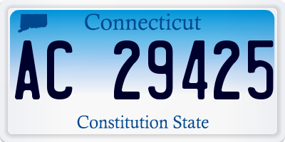 CT license plate AC29425