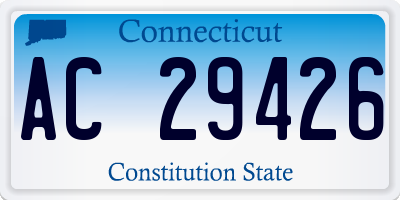 CT license plate AC29426