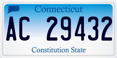 CT license plate AC29432