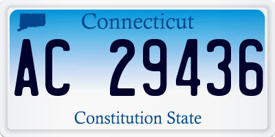 CT license plate AC29436