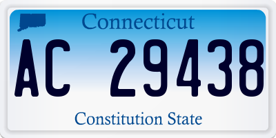 CT license plate AC29438