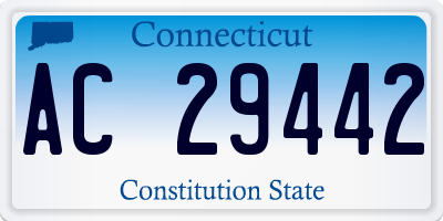 CT license plate AC29442