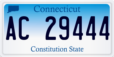 CT license plate AC29444