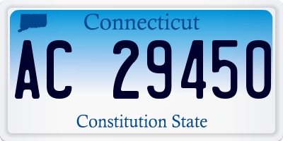 CT license plate AC29450