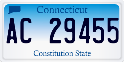 CT license plate AC29455