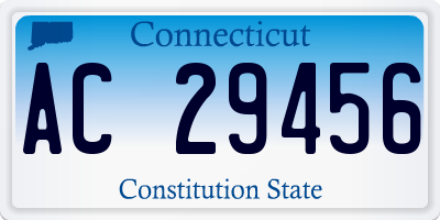 CT license plate AC29456