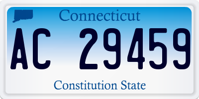 CT license plate AC29459
