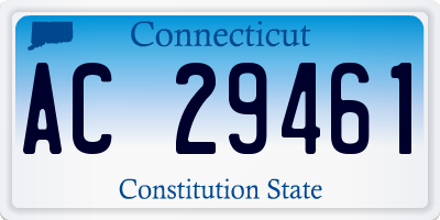 CT license plate AC29461