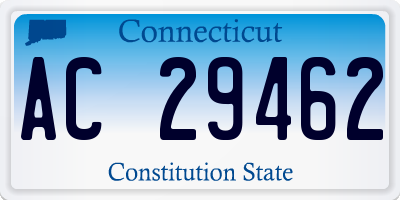 CT license plate AC29462