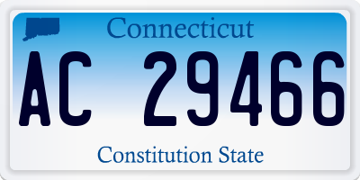 CT license plate AC29466