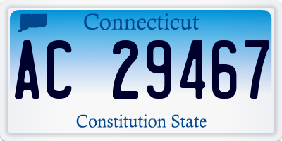 CT license plate AC29467