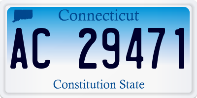 CT license plate AC29471