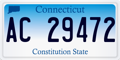 CT license plate AC29472