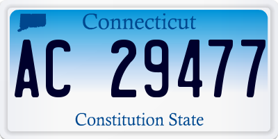 CT license plate AC29477