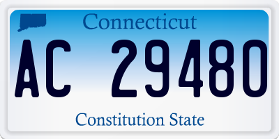 CT license plate AC29480