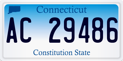 CT license plate AC29486
