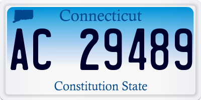 CT license plate AC29489