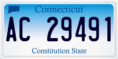 CT license plate AC29491