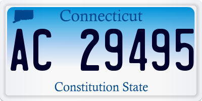 CT license plate AC29495
