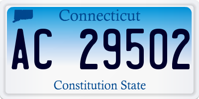 CT license plate AC29502