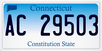 CT license plate AC29503