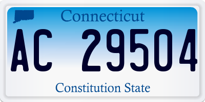 CT license plate AC29504