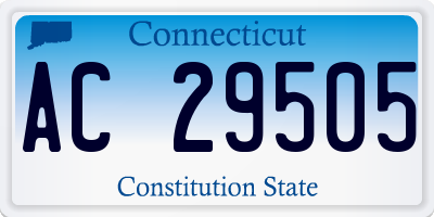 CT license plate AC29505