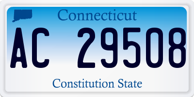 CT license plate AC29508