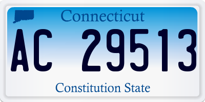 CT license plate AC29513