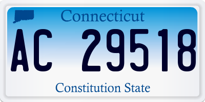 CT license plate AC29518