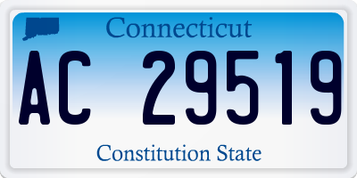 CT license plate AC29519