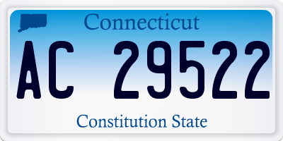 CT license plate AC29522