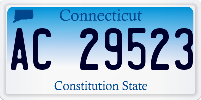 CT license plate AC29523