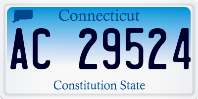 CT license plate AC29524