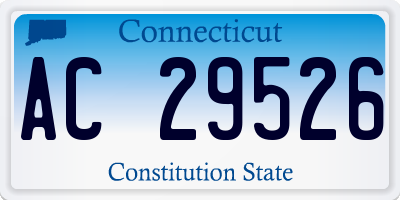 CT license plate AC29526