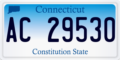 CT license plate AC29530