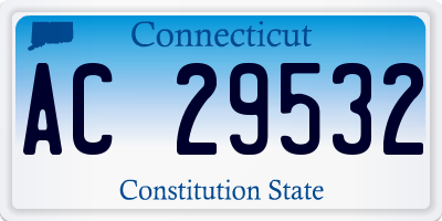 CT license plate AC29532