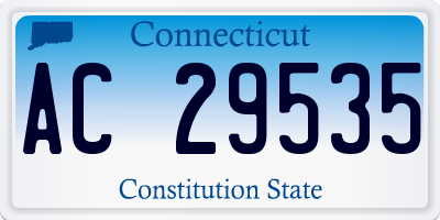 CT license plate AC29535