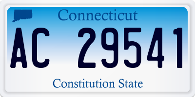 CT license plate AC29541