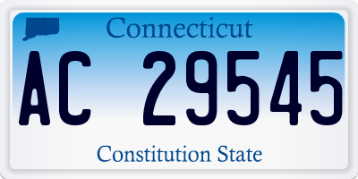 CT license plate AC29545