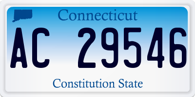 CT license plate AC29546