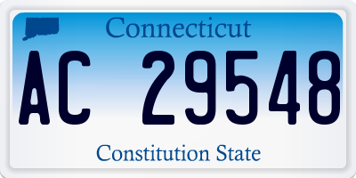 CT license plate AC29548