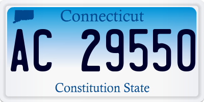 CT license plate AC29550