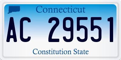 CT license plate AC29551