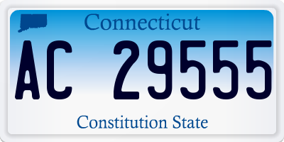 CT license plate AC29555