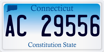 CT license plate AC29556