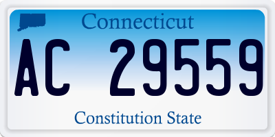 CT license plate AC29559