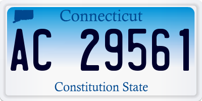 CT license plate AC29561